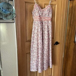 Wishlist Apparel Floral Spaghetti Strap Maxi Dress